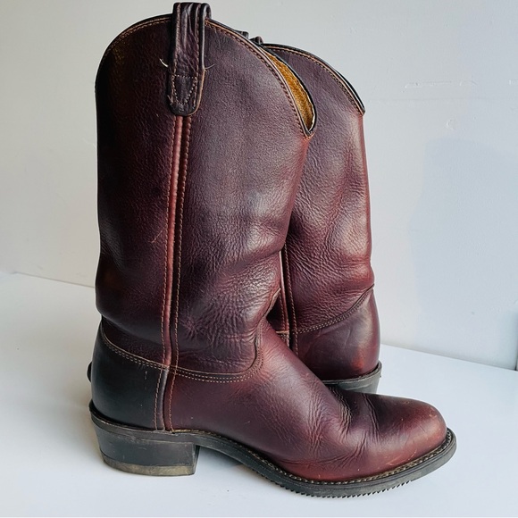 Double-H Boot Men's 12" Leather Western Work Boot 1602 Size 10 EE Black Walnut - Picture 8 of 14